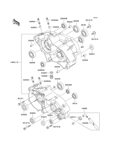 KX65 Картер двигателя