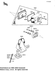 KZ250 Taillight unit ass`y