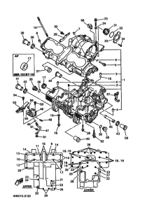 XJ600S Картер двигателя