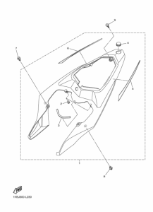 YZF-R1 Боковая крышка