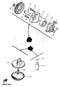 XJ600N Масляный насос