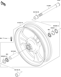 VN1600 Переднее колесо
