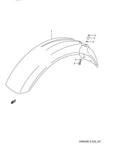 DR650 Переднее крыло