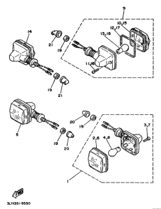 TW200E Поворотники