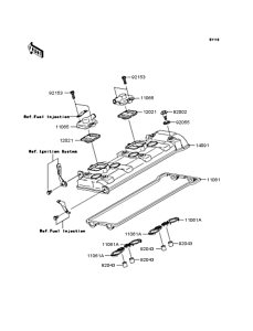 ZX1000 Крышка головки цилиндров