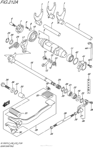 VL1500T Механизм  переключения передач