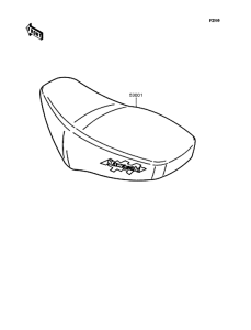 KMX80 Сиденье