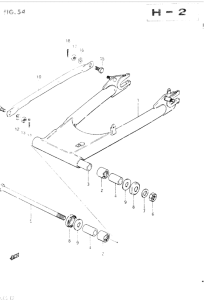 GSX400 Маятник задний