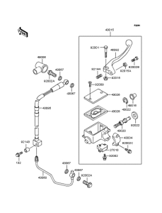 KLX250 Главный тормозной цилиндр
