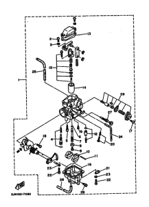 BW350 BW350U Carburetor assy