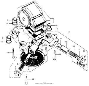 CB750 Масляный насос