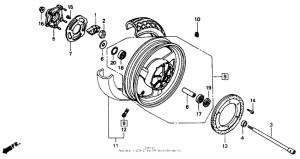 ST1100 Rear wheel 1100