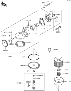 ZR750 Масляный насос