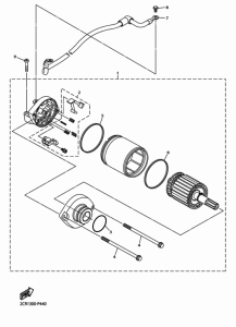 YZF-R1M Стартер