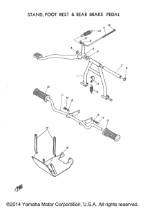 MJ2T Footrest - stand