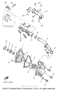 FZR1000E Водяной насос