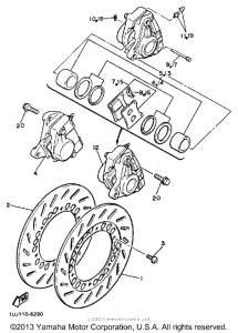 YX600SC Передний суппорт