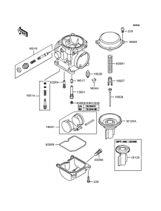 KLE500 Карбюратор в разборе