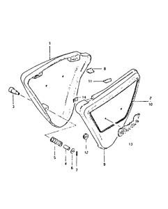 GSX400 Обтекатель задний