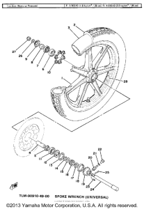 SR500F Переднее колесо