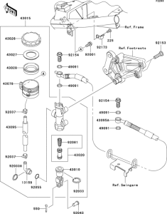 EX250 Задний торм цилиндр