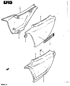 GS850 Обтекатель задний