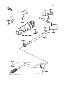 KH125 Механизм переключения передач