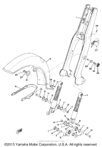 U7E Front fork front fender