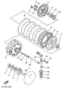 XV250S Сцепление