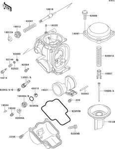 ZX400 Carburetor parts(1 / 2)
