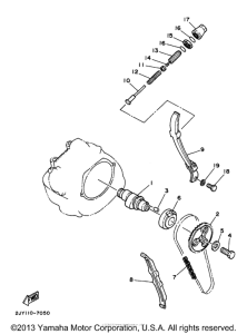 TW200J Цепь механизма газораспределения