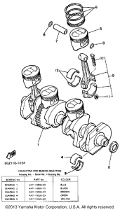 XJ750K Crankshaft-piston