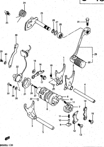 DR500 Переключение передач