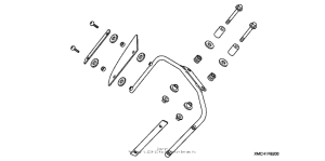 VTX1300T Wind deflector (lower)