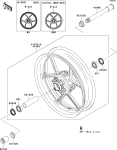 ZX600 Переднее колесо