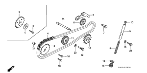 C50 Цепь грм / натяжное устройство