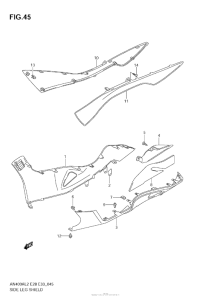 AN400 (ABS) Side Leg Shield (An400A L2 E33)
