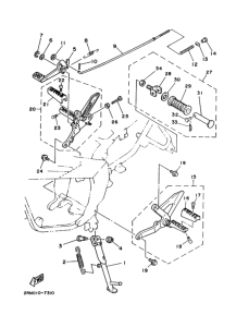 TZR125 ｽﾀﾝﾄﾞ. ﾌｰﾄﾚｽﾄ