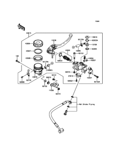ZX636 Главный тормозной цилиндр