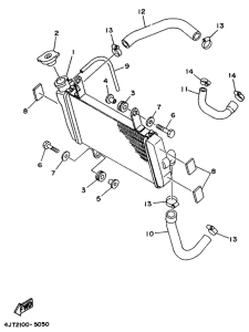TZ125 Radiator. hose