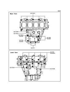 ZX1000 Болты крепления картера