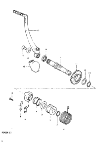 PE400 Ножной стартер