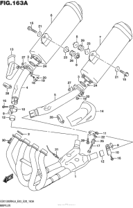 GSX1300R (ABS) Muffler (Gsx1300Ral6 E03)