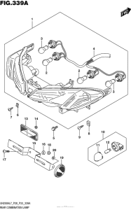 UH200 Задний фонарь