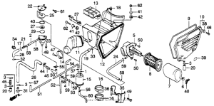 XL250R Air cleaner 82-83