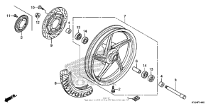 CBR250R Переднее колесо
