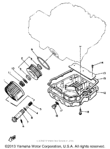 XJ650H Масляный фильтр
