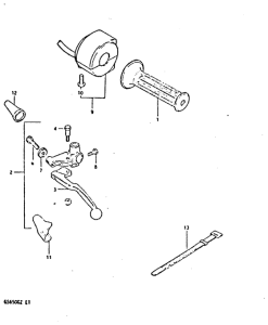 GS650 Left handle switch