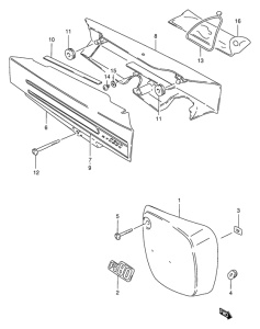 FB80 Обтекатель задний