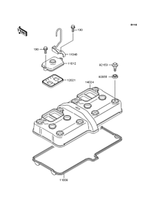 ZX400 Крышка головки цилиндров
